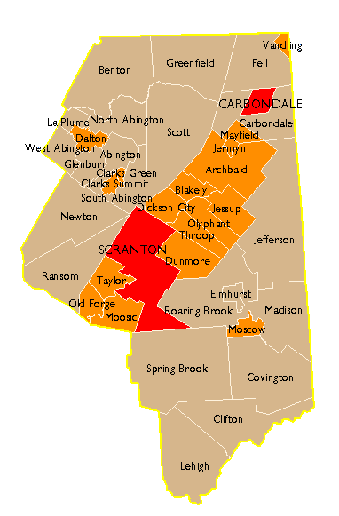 Scranton map